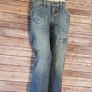 ARCH INDIGO Tres Angeles Capri Jeans Sz 28